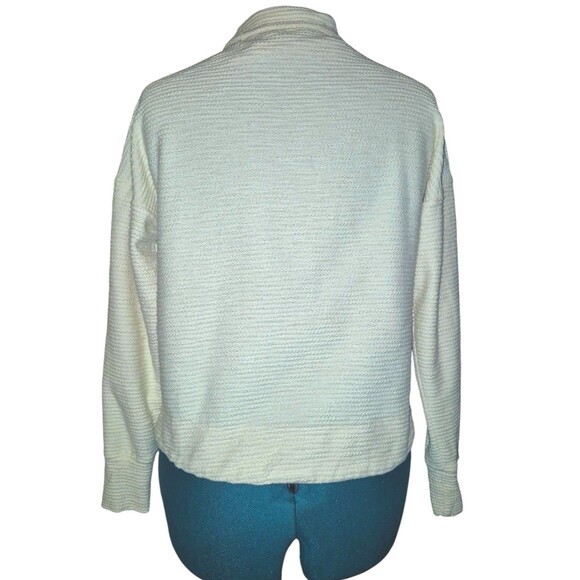 Sweaty Betty Rest Up Half Zip Pullover Preppy Mom Size 6 In Lily White (Ivory) - Picture 7 of 7